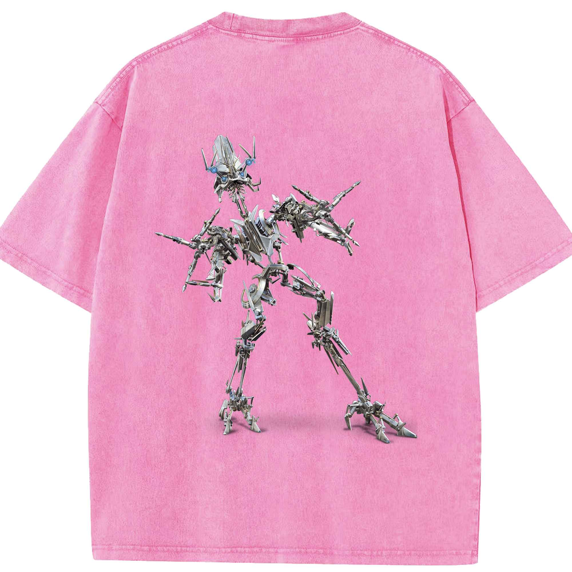 （画像用）  綿100% ヴィンテージ風 半袖Tシャツ（背面プリント）